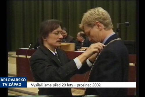 obrázek:2002 – Cheb: Novým starostou města byl zvolen lékař Jan Svoboda (TV Západ)