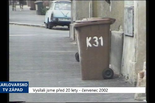 Foto: 2002 – Cheb: Poplatek za odpady zaplatily jen dvě třetiny obyvatel (TV Západ)