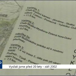 2002 – Cheb: Příprava cyklostezky do Marktredwitz (TV Západ)