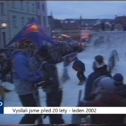 2002 – Cheb: Snowboardovou exhibici zhlédly stovky lidí (TV Západ)