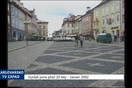 obrázek:2002 – Cheb: Sobotní trhy v horní části náměstí mají pokračovat (TV Západ)