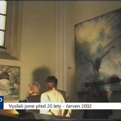 2002 – Cheb: Václav Krob vystavuje v Galerii i kostele (TV Západ)