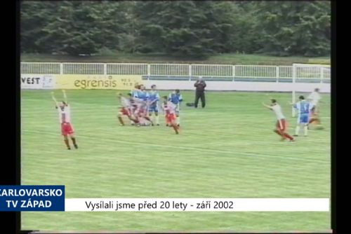 obrázek:2002 – Cheb: Ve fotbalovém derby Union a FC se body dělily (TV Západ)