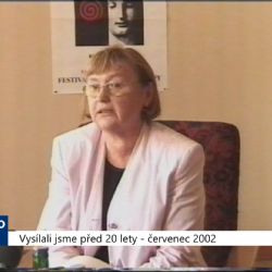 2002 – Region: Blíží se 11. ročník Festivalu uprostřed Evropy (TV Západ)