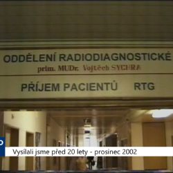 2002 – Sokolov: Nemocnice má novou magnetickou rezonanci (TV Západ)