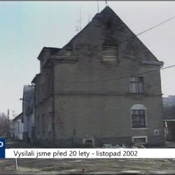 2002 – Sokolov: Vyhořelou ubytovnu město prodává (TV Západ)