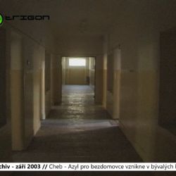 2003 – Cheb: Azyl pro bezdomovce vznikne v bývalých kasárnách (TV Západ)