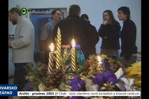 Foto: 2003 – Cheb: Bylo otevřeno nové kontaktní a krizové centrum (TV Západ)