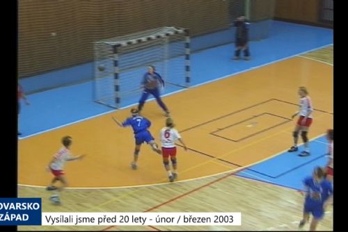 obrázek:2003 – Cheb: Házenkářky Zlína přejely domácí o 11 gólů (TV Západ)