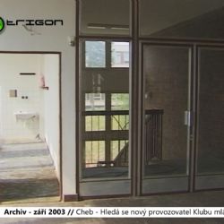 2003 – Cheb: Hledá se nový provozovatel Klubu mládeže (TV Západ)