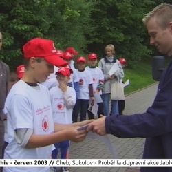 2003 – Cheb, Sokolov: Proběhla dopravní akce Jablko a citron (TV Západ)