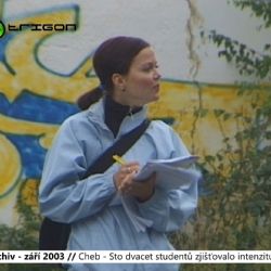 2003 – Cheb: Sto dvacet studentů zjišťovalo intenzitu dopravy (TV Západ)