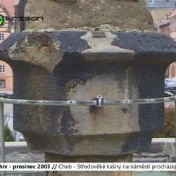 2003 – Cheb: Středověké kašny na náměstí procházejí opravami (TV Západ)