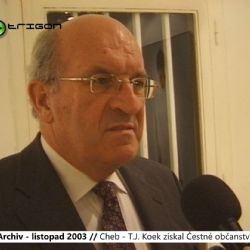 2003 – Cheb: T. J. Koek získal čestné občanství města (TV Západ)