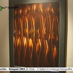 2003 – Cheb: V Galerii 4 vystavuje fotografka Hanová (TV Západ)