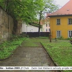 2003 – Cheb: Zadní část Klášterní zahrady projde rekonstrukcí (TV Západ)