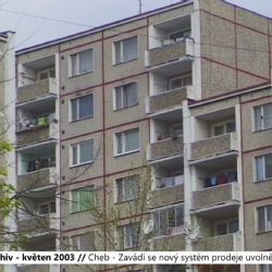 2003 – Cheb: Zavádí se nový systém prodeje uvolněných bytů (TV Západ)