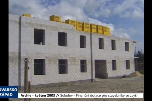 Foto: 2003 – Sokolov: Finanční dotace pro stavebníky se zvýší (TV Západ)
