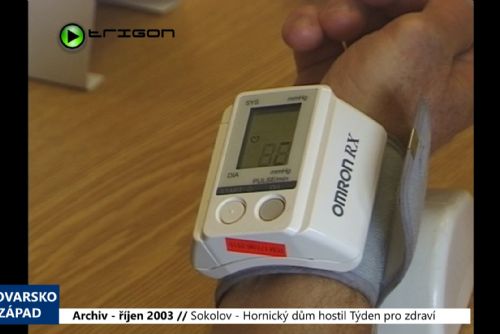 Foto: 2003 – Sokolov: Hornický dům hostil Týden pro zdraví (TV Západ)