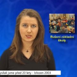 2003 – Sokolov: Probíhají přípravy na zrušení jedné základní školy (TV Západ)