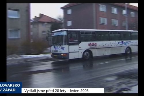 Foto: 2003 – Sokolov: Vybrané skupiny budou mít i letos MHD zdarma (TV Západ)