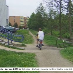 2003 – Sokolov: Začíná výstavba dalšího úseku městské cyklostezky (TV Západ)