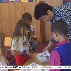 2003 – Sokolov: Žákům nultého ročníku město přispěje na obědy (TV Západ)