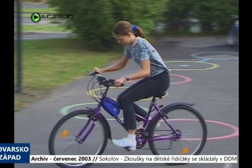 Foto: 2003 – Sokolov: Zkoušky na dětské řidičáky se skládaly v DDM (TV Západ)