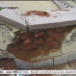 2004 – Cheb: Barokní schodiště musí projít zásadními opravami (TV Západ)