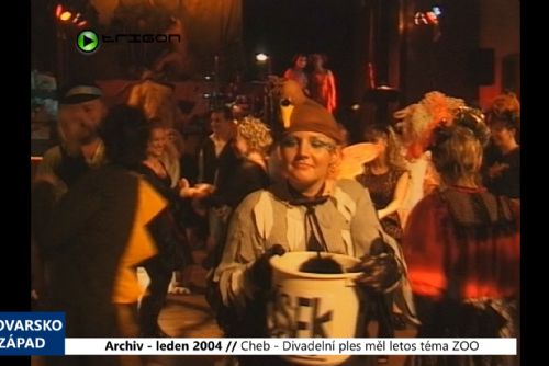 Foto: 2004 – Cheb: Divadelní ples měl letos téma ZOO (TV Západ)