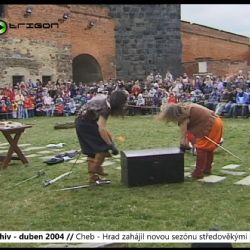 2004 – Cheb: Hrad zahájil sezónu středověkými slavnostmi (TV Západ)