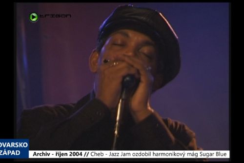 Foto: 2004 – Cheb: Jazz Jam ozdobil harmonikový mág Sugar Blue (TV Západ)