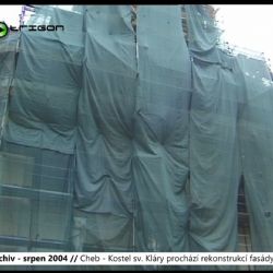 2004 – Cheb: Kostel sv. Kláry prochází rekonstrukcí fasády a střechy (TV Západ)