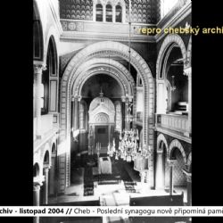 2004 – Cheb: Poslední synagogu nově připomíná pamětní deska (TV Západ)