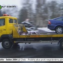 2004 – Cheb: Probíhá akce proti nesprávnému parkování (TV Západ)