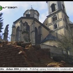 2004 – Cheb: Probíhají opravy historického rondelového schodiště (TV Západ)