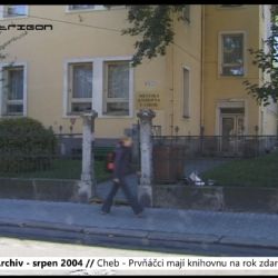 2004 – Cheb: Prvňáčci mají knihovnu na rok zdarma (TV Západ)