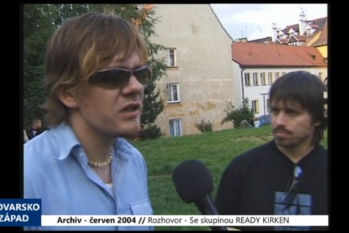 Foto: 2004 – Cheb: Rozhovor – Skupina Ready Kirken (TV Západ)	