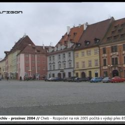 2004 – Cheb: Rozpočet na rok 2005 počítá s výdaji přes 850 milionů (TV Západ)