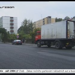 2004 – Cheb: Zákaz nočního parkování nákladních aut a busů se blíží (TV Západ)