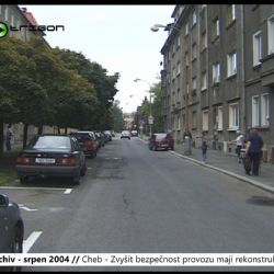 2004 – Cheb: Zvyšit bezpečnost provozu mají rekonstrukce tří ulic (TV Západ)