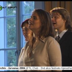 2004 – FL, Cheb: Dvě akce festivalu Uprostřed Evropy (TV Západ)