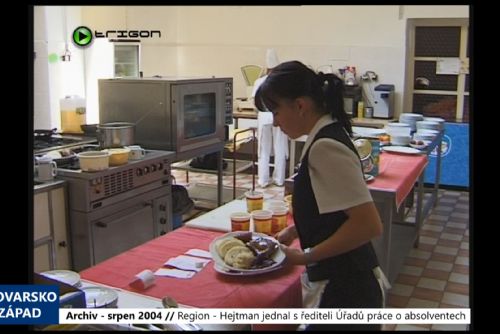 Foto: 2004 – Region: Hejtman jednal s řediteli Úřadů práce o absolventech (TV Západ)