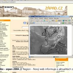 2004 – Region: Nový web informuje o aktualitách z kraje (TV Západ)