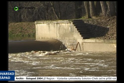 Foto: 2004 – Region: Výstavba cyklostezky Sokolov-Cheb začne příští rok (TV Západ)