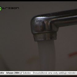 2004 – Sokolov: Dvousložková cena vody zatěžuje městské organizace (TV Západ)