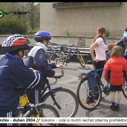 2004 – Sokolov: Lidé si mohli nechat zdarma prohlédnout bicykl (TV Západ)