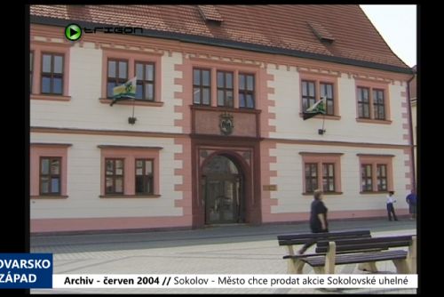 Foto: 2004 – Sokolov: Město chce prodat akcie Sokolovské uhelné (TV Západ)