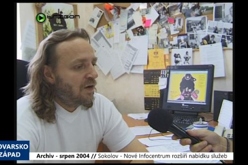 Foto: 2004 – Sokolov: Nové Infocentrum rozšíří nabídku služeb (TV Západ)