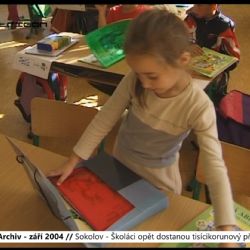 2004 – Sokolov: Školáci opět dostanou tisícikorunový příspěvek (TV Západ)
